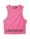 cropped length tank top 014 pink