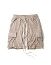 Pile fabric Shorts - beige