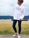 URBAN SURF DOT SWEATSHIRT WHITE