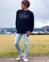 URBAN SURF DOT SWEATSHIRT BLACK