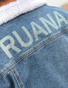 RUANA DENIM BOA JACKET