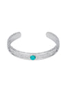 Hawaiian turquoise bangle 22k white gold