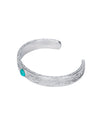 Hawaiian turquoise bangle 22k white gold