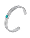 Hawaiian turquoise bangle 22k white gold