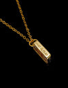 LJ original dogtag necklace 22k yellow gold