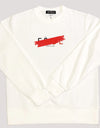 INVISIBLE LOGO SWEAT SHIRT WHITE