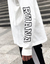 SIDE LOGO LONG T-shirt white