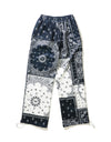 Paisley Straight Pants - navy