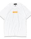 NEON BOX LOGO TEE white