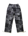 Paisley Straight Pants - black