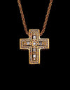 Full diamond cross necklace SMALL