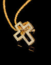 Full diamond cross necklace SMALL