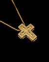 Full diamond cross necklace LARGE