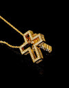 Full diamond cross necklace LARGE