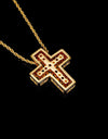 Full diamond cross necklace LARGE