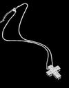 Hawaiian cross necklace 22K white gold