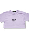 Lady's cropped t-shirts R024 purple