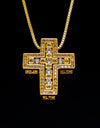 Hawaiian cross necklace 22K yellow gold