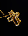 Hawaiian cross necklace 22K yellow gold