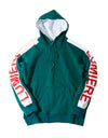 SIDE LOGO BIG HOODIE green