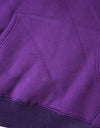 SIDE LOGO BIG HOODIE purple