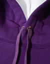 SIDE LOGO BIG HOODIE purple