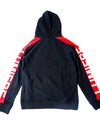 SIDE LOGO BIG HOODIE black