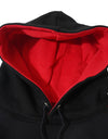 SIDE LOGO BIG HOODIE black