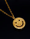 Hawaiian smile necklace 22k yellow gold