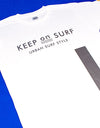 Keep on Surf LINE Tee White×Gray
