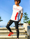 Keep on Surf LINE Tee White×Red