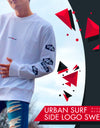 URBAN SURF SIDE LOGO SWEATSHIRT WHITE