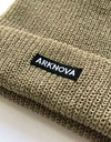 BOX LOGO KNIT HAT beige