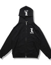 Zip hoodie 009 black/white