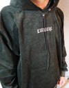 Corduroy oversized hoodie darkgreen