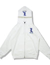 Kids zip hoodie 009 white/blue