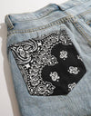 Paisley Half Pants blue