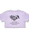 Kids cropped t-shirts R024 purple