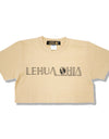 Kids cropped reflector t-shirts R023 beige