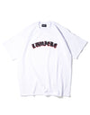 3D embroidery logo TEE white