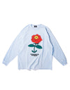 Flower Logo L/S light blue