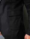 Luxury linen jacket black