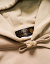 cropped heart logo hoodie G011 beige