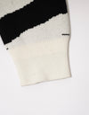 Lady's zebra long knit 001