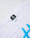 T-shirt 003 white/neon blue