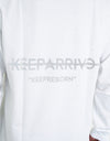 BACK REFLECTOR L/S TEE white