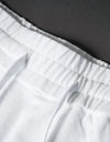 zip logo short pants white