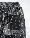 Paisley Straight Pants - black