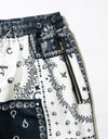 Paisley Straight Pants - navy