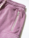 Pile fabric Shorts - purple